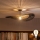 Brilagi - Plafonnier LED CERIA BOHO 1xE27/60W/230V Ø 80 cm noir/marron/noir