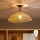 Brilagi - Plafonnier LED CERIA BOHO à montage apparent 1xE27/60W/230V, diam. 50 cm, noir/marron