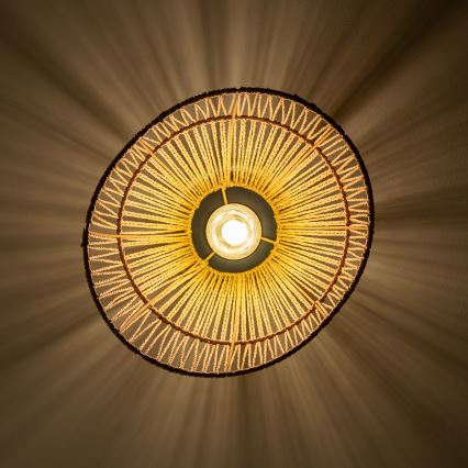 Brilagi - Plafonnier LED CERIA BOHO à montage en surface 1xE27/40W/230V Ø 30 cm marron