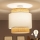 Brilagi - Plafonnier LED CERIA, montage affleurant, 1xE27/60W/230V, Ø 40 cm, beige/blanc