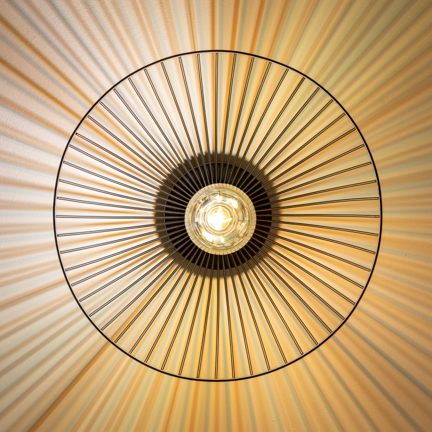 Brilagi - Plafonnier LED CERIA WIRE 1xE27/40W/230V Ø 38 cm noir