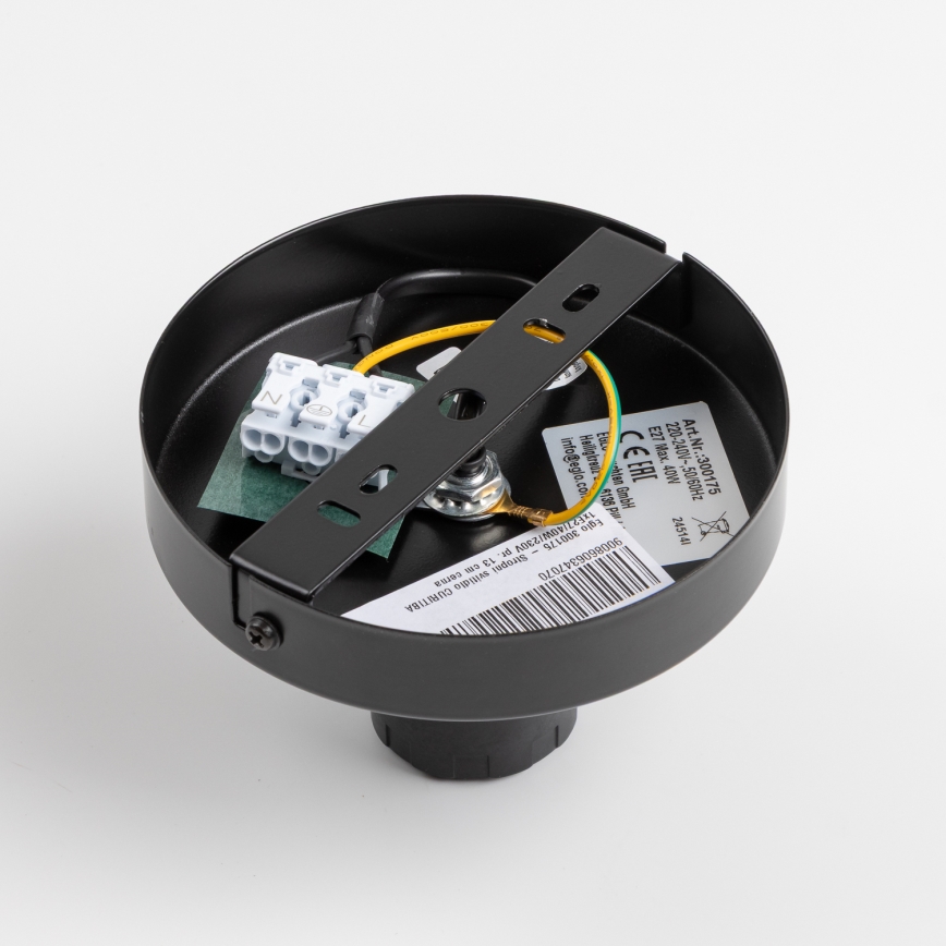 Brilagi - Plafonnier LED CERIA WIRE 1xE27/40W/230V Ø 45 cm noir
