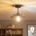 Brilagi - Plafonnier LED CERIA WIRE 1xE27/60W/230V, Ø 26 cm, noir