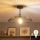 Brilagi - Plafonnier LED CERIA WIRE 1xE27/60W/230V Ø 38 cm noir