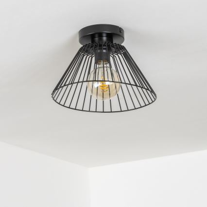 Brilagi - Plafonnier LED CERIA WIRE à montage en saillie 1xE27/40W/230V Ø 30 cm noir