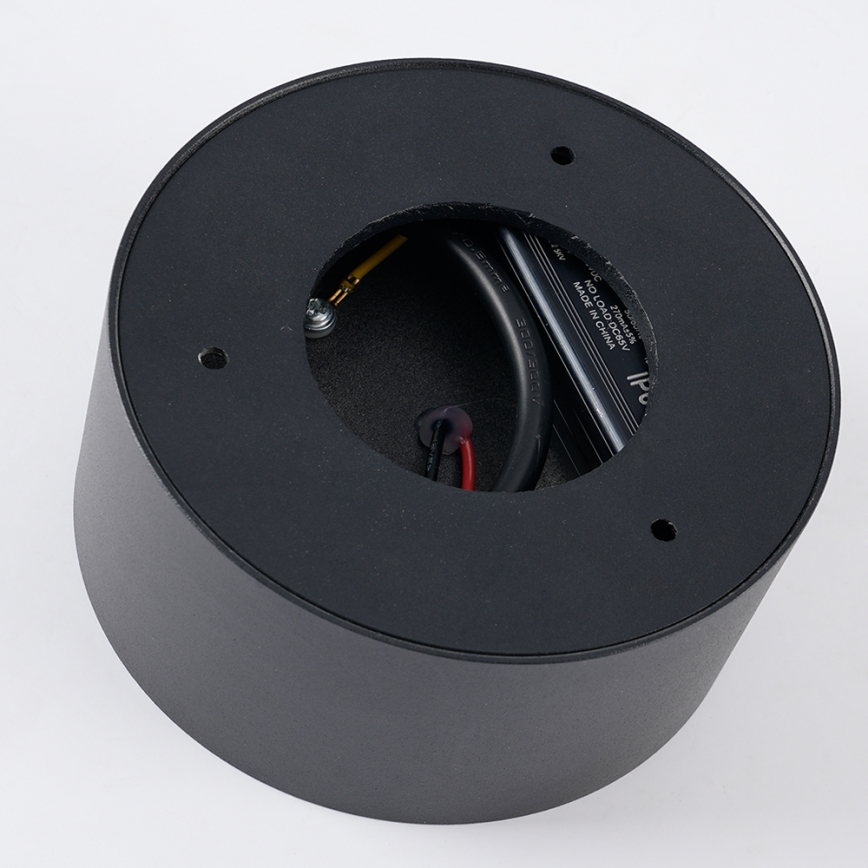 Brilagi - Plafonnier LED de salle de bains FORIS LED/9W/230V Ø 9 cm noir IP44