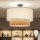 Brilagi - Plafonnier LED de surface CERIA 1xE27/60W/230V, Ø 50 cm, noir/blanc/beige