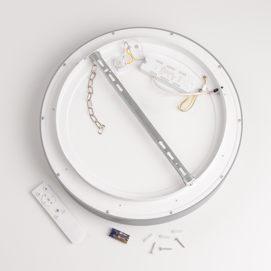 Brilagi - Plafonnier LED dimmable FALCON LED/40W/230V 3000–6500K Ø 45 cm gris + télécommande