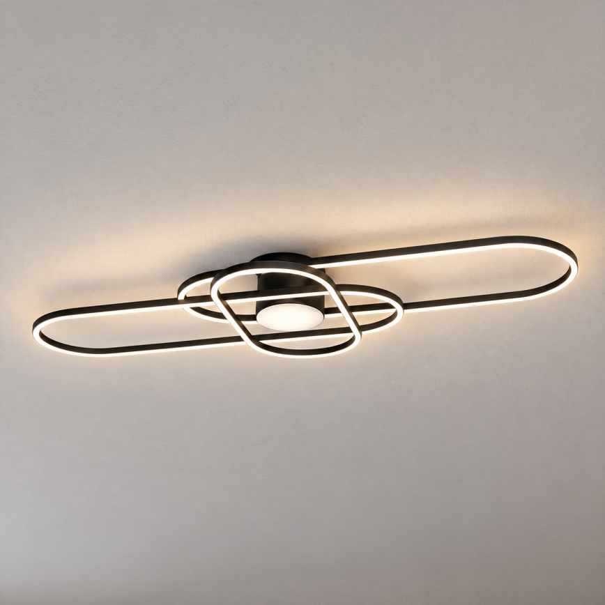 BRILAGI - Plafonnier LED dimmable APOLLO LED/58W/230V 3000-6500K 43,2x101,2 cm noir + télécommande