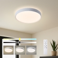 Brilagi - Plafonnier LED dimmable CORVO LED/54W/230V 3000–6000K blanc Ø 40 cm + télécommande