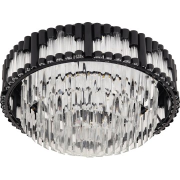 Brilagi - Plafonnier LED dimmable CROWN LED/41W/230V 3000-6000K Ø 48 cm noir + télécommande