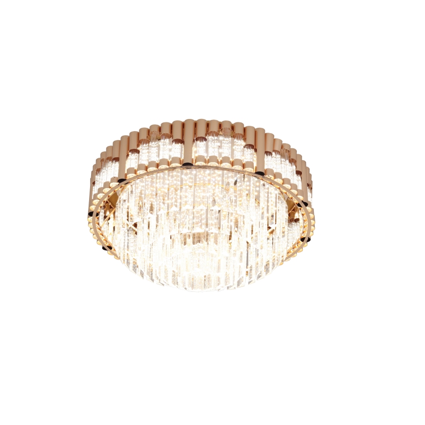 Brilagi - Plafonnier LED dimmable CROWN LED/41W/230V 3000-6000K Ø 48 cm doré + télécommande