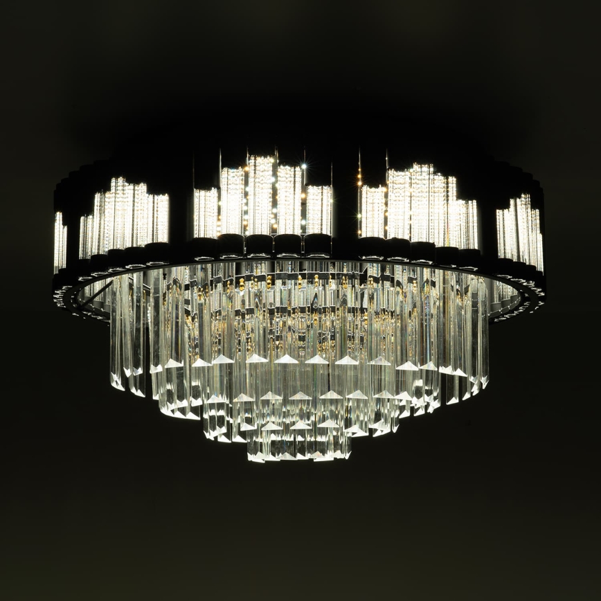 BRILAGI - Plafonnier LED dimmable CROWN LED/41W/230V 3000-6000K Ø 48 cm noir + télécommande