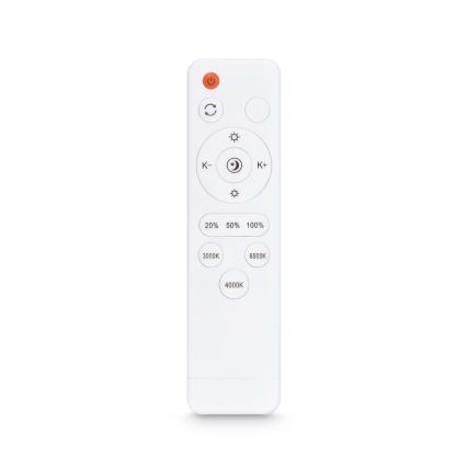 Brilagi - Plafonnier LED dimmable ESTELA SQUARE LED/36W/230V 3000-6500K 31x31 cm blanc + télécommande