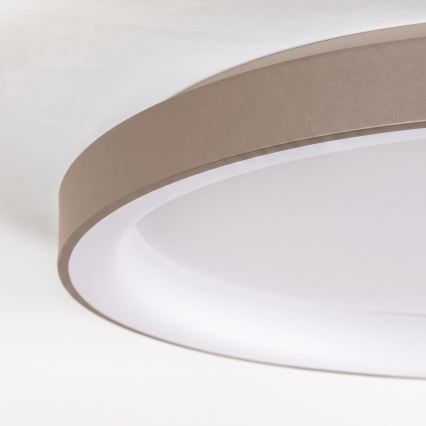 BRILAGI - Plafonnier LED dimmable FALCON II LED/108W/230V 3000-6500K Ø 80 cm blanc/beige + télécommande