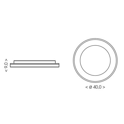 BRILAGI - Plafonnier LED dimmable FALCON II LED/67W/230V 3000-6500K Ø 40 cm blanc/beige + télécommande