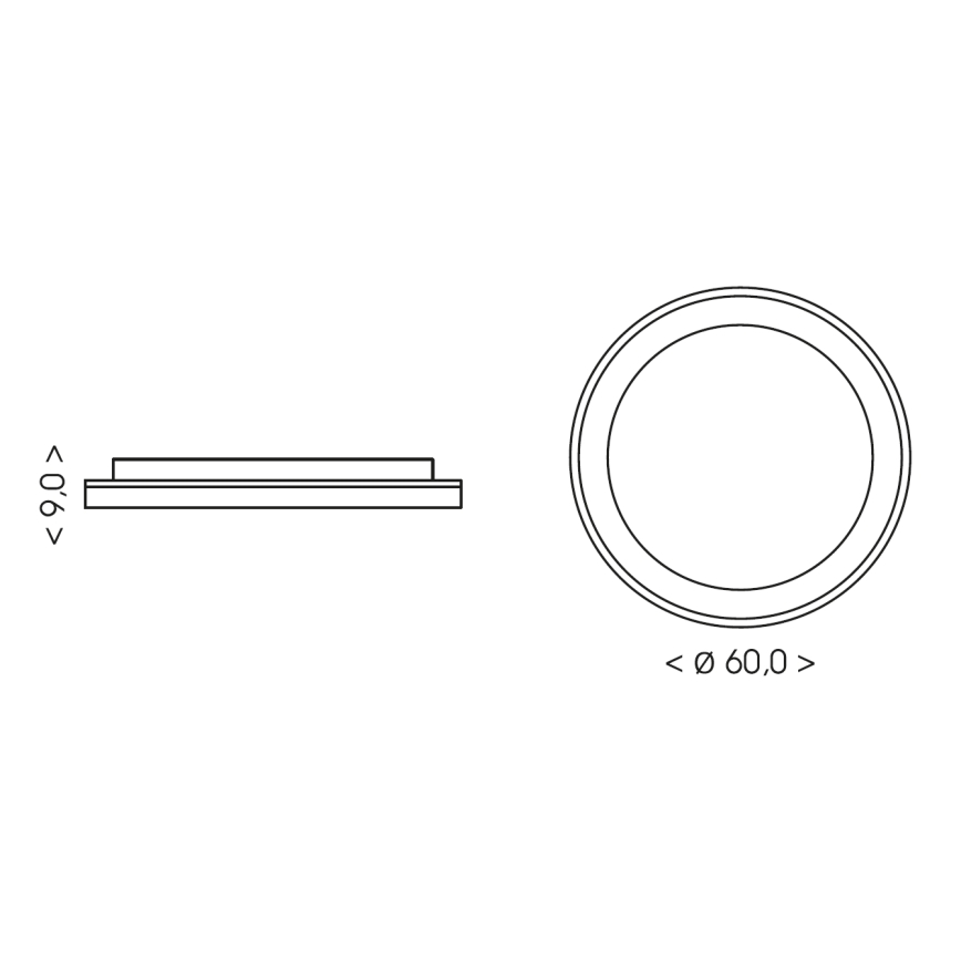 BRILAGI - Plafonnier LED dimmable FALCON II LED/99W/230V 3000-6500K Ø 60 cm blanc/beige + télécommande