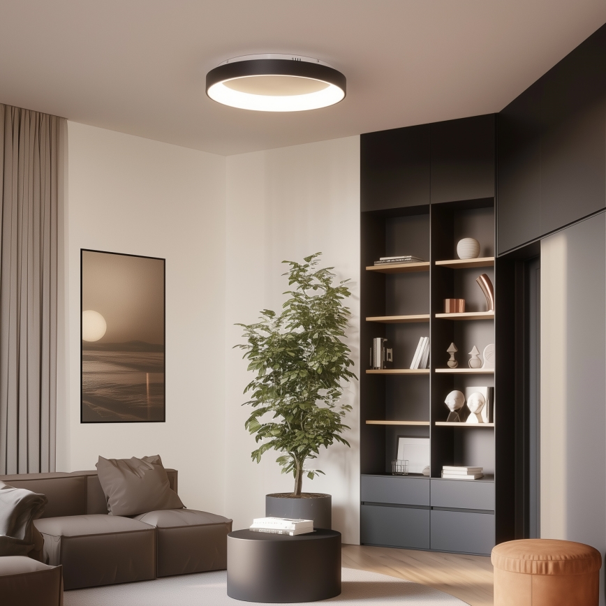 Brilagi - Plafonnier LED dimmable FALCON II LED/99W/230V 3000-6500K Ø 60 cm noir + télécommande