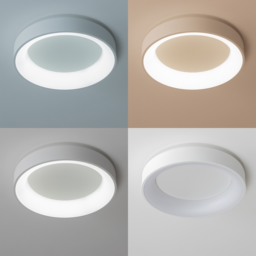 Brilagi - Plafonnier LED dimmable FALCON LED/80W/230V 3000-6500K Ø 60 cm blanc + télécommande