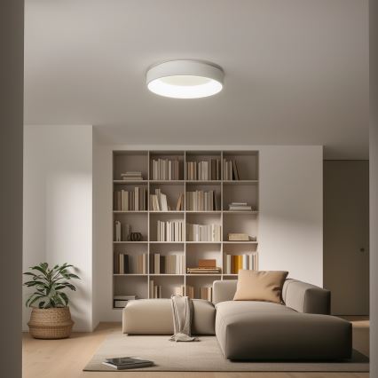 Brilagi - Plafonnier LED dimmable FALCON LED/80W/230V 3000-6500K Ø 60 cm blanc + télécommande