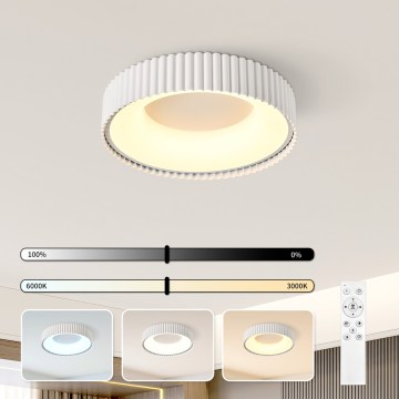 BRILAGI - Plafonnier LED dimmable FALCON MODERN LED/30W/230V 3000-6000K Ø 40 cm blanc + télécommande