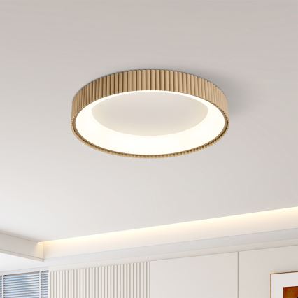 Brilagi - Plafonnier LED dimmable FALCON MODERN LED/30W/230V 3000-6500K Ø 40 cm beige + télécommande