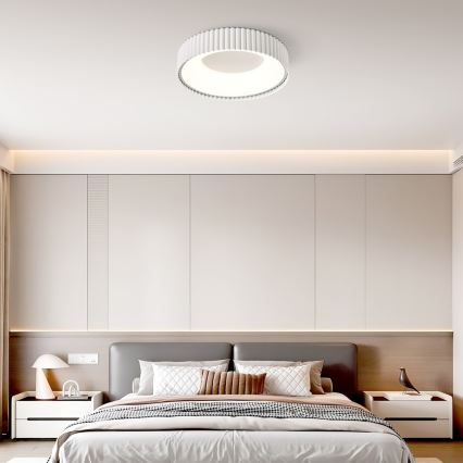 BRILAGI - Plafonnier LED dimmable FALCON MODERN LED/30W/230V 3000-6000K Ø 40 cm blanc + télécommande