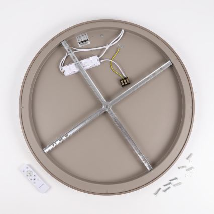 BRILAGI - Plafonnier LED dimmable FALCON SLIM LED/42W/230V 3000-6500K Ø 50 cm blanc/beige + télécommande