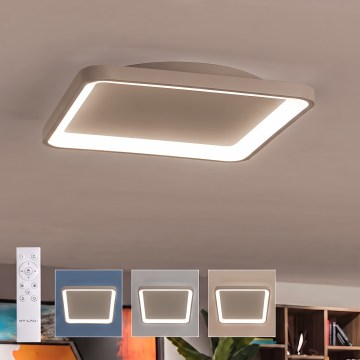 BRILAGI - Plafonnier LED dimmable FALCON SLIM LED/50W/230V 3000-6500K 50x50 cm beige + télécommande