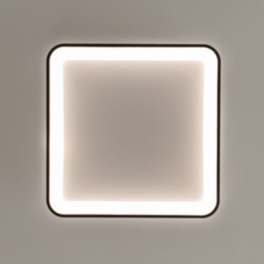 Brilagi - Plafonnier LED dimmable FALCON SLIM LED/50W/230V 3000-6500K 50x50 cm noir + télécommande