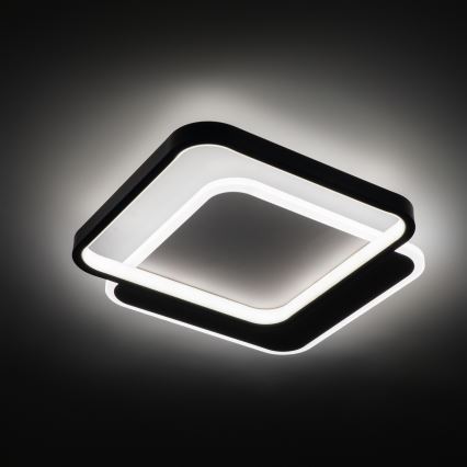 Brilagi - Plafonnier LED dimmable FLARE LED/43W/230V 3000-6000K 39,5x45 cm blanc/noir + télécommande