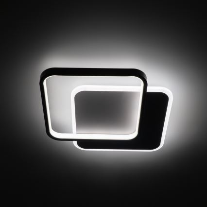 Brilagi - Plafonnier LED dimmable FLARE LED/43W/230V 3000-6000K 39,5x45 cm blanc/noir + télécommande