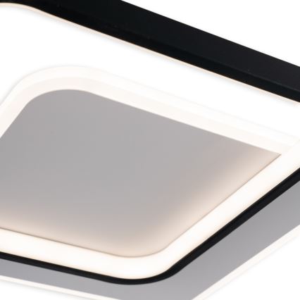 Brilagi - Plafonnier LED dimmable FLARE LED/43W/230V 3000-6000K 39,5x45 cm blanc/noir + télécommande