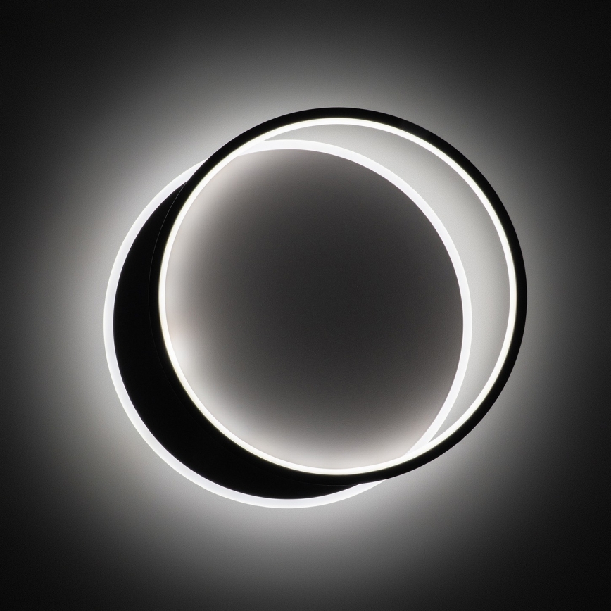 Brilagi - Plafonnier LED dimmable FLARE LED/48W/230V 3000-6000K 39,5x45 cm blanc/noir + télécommande