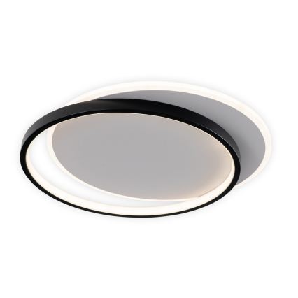 Brilagi - Plafonnier LED dimmable FLARE LED/48W/230V 3000-6000K 39,5x45 cm blanc/noir + télécommande