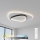 Brilagi - Plafonnier LED dimmable FLARE LED/70W/230V 3000-6000K 55x55 cm blanc/noir + télécommande