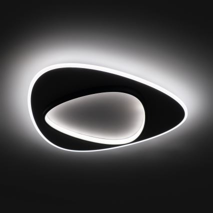 Brilagi - Plafonnier LED dimmable FLARE LED/70W/230V 3000-6000K 55x55 cm blanc/noir + télécommande