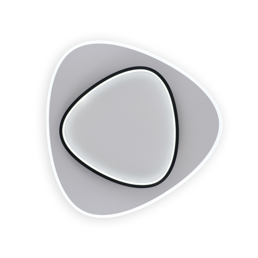 Brilagi - Plafonnier LED dimmable FLARE LED/70W/230V 3000-6000K 55x55 cm blanc/noir + télécommande