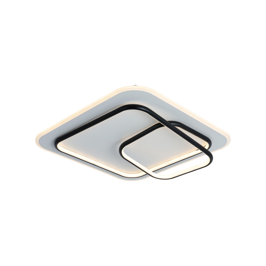 Brilagi - Plafonnier LED dimmable FLARE LED/81W/230V 3000-6000K 50x50 cm blanc/noir + télécommande