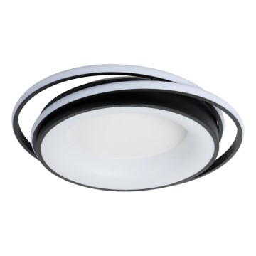 Brilagi - Plafonnier LED dimmable FLARE LED/84W/230V 3000-6000K 47x51 cm noir + télécommande