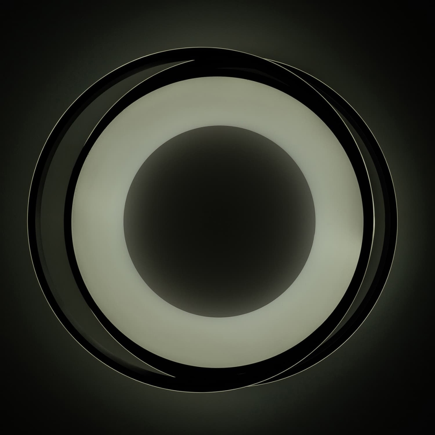 BRILAGI - Plafonnier LED dimmable FLARE LED/84W/230V 3000-6000K 47x51 cm noir + télécommande