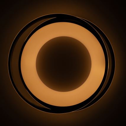 BRILAGI - Plafonnier LED dimmable FLARE LED/84W/230V 3000-6000K 47x51 cm noir + télécommande