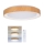 Brilagi - Plafonnier LED dimmable FLOCO LED/48W/230V Ø 40 cm décor bois/blanc + télécommande