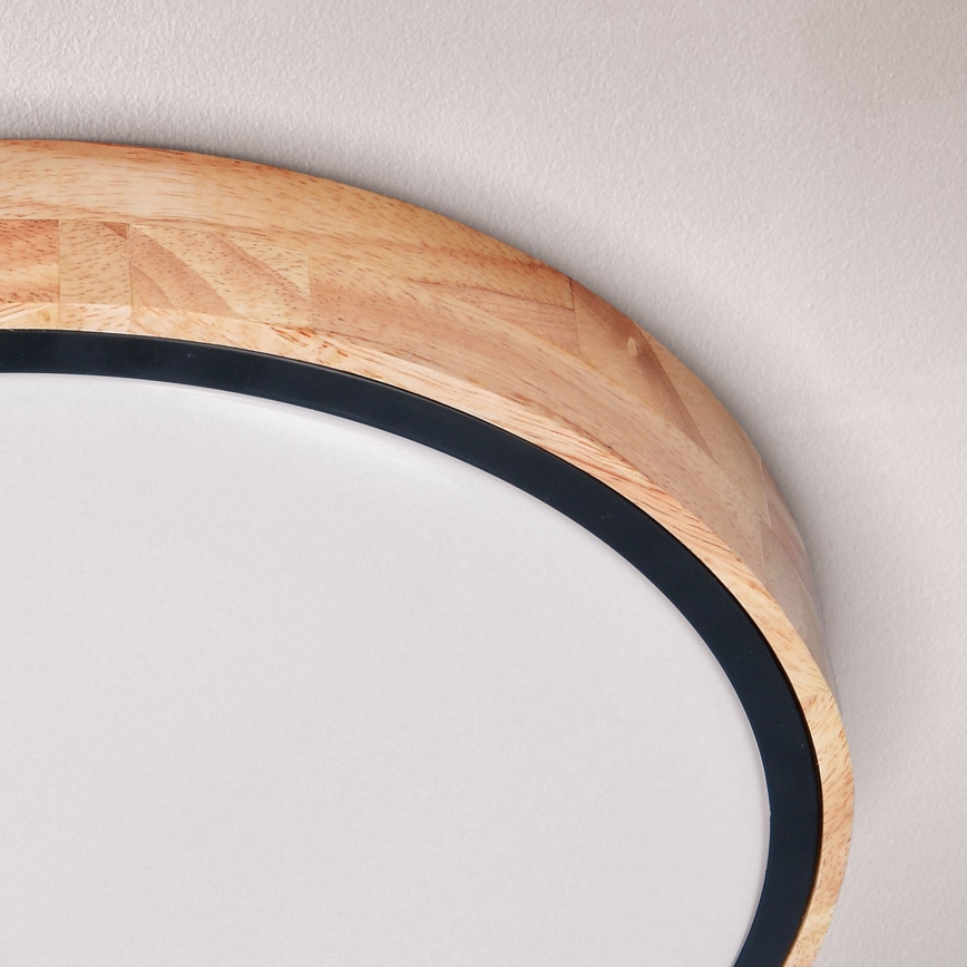 Brilagi - Plafonnier LED dimmable GLORIA LED/48W/230V 3000-6500K chêne Ø 40 cm + télécommande