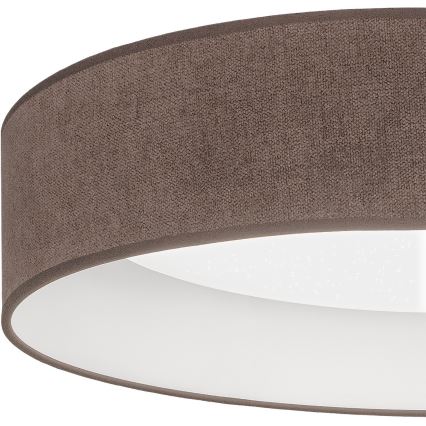 Brilagi - Plafonnier LED dimmable VELVET SMARTIX STARS LED/36W/230V 3000-6000K Ø 55 cm marron Wi-Fi Tuya Beacon + télécommande