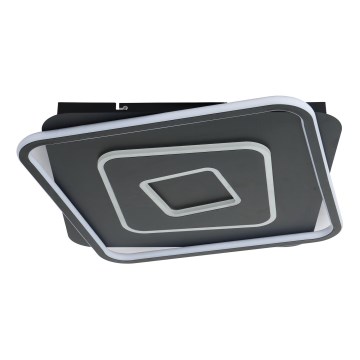 Brilagi - Plafonnier LED dimmable IRIS LED/98W/230V 3000-6000K 50x50 cm noir + télécommande