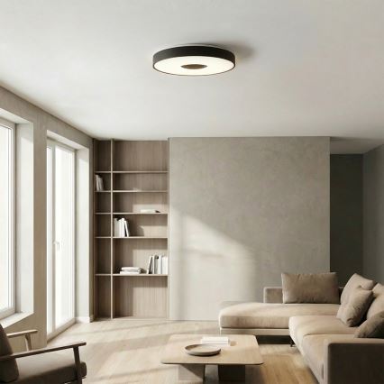 Brilagi - Plafonnier LED dimmable JAMIS LED/48W/230V 3000-6500K Ø 39 cm noir + télécommande