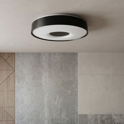 Brilagi - Plafonnier LED dimmable JAMIS LED/48W/230V 3000-6500K Ø 39 cm noir + télécommande