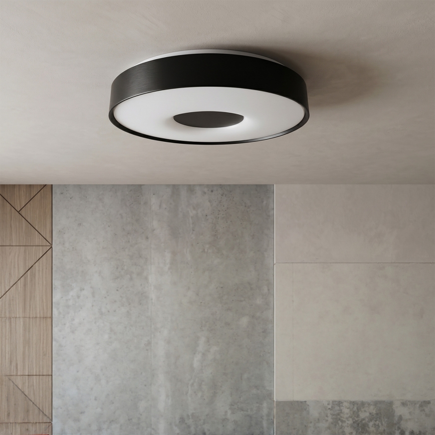 Brilagi - Plafonnier LED dimmable JAMIS LED/48W/230V 3000-6500K Ø 39 cm noir + télécommande
