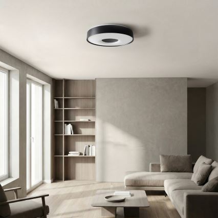 Brilagi - Plafonnier LED dimmable JAMIS LED/48W/230V 3000-6500K Ø 39 cm noir + télécommande